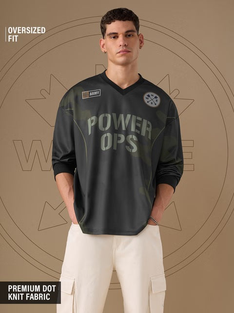 Freedom Power Ops Oversized Full Sleeve T-Shirts
