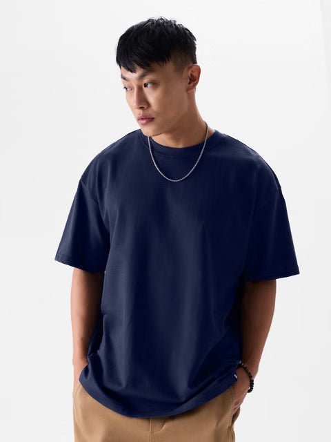 Solids Ultramarine Blue Oversized T-Shirts