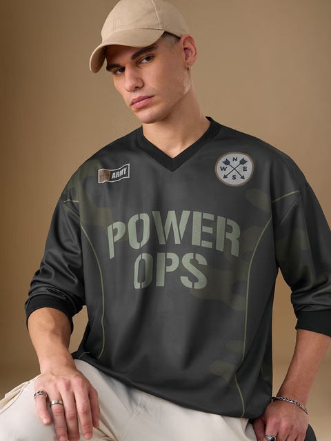Freedom Power Ops Oversized Full Sleeve T-Shirts