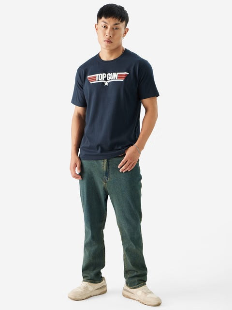Top Gun Logo Men Relaxed Fit T-Shirts