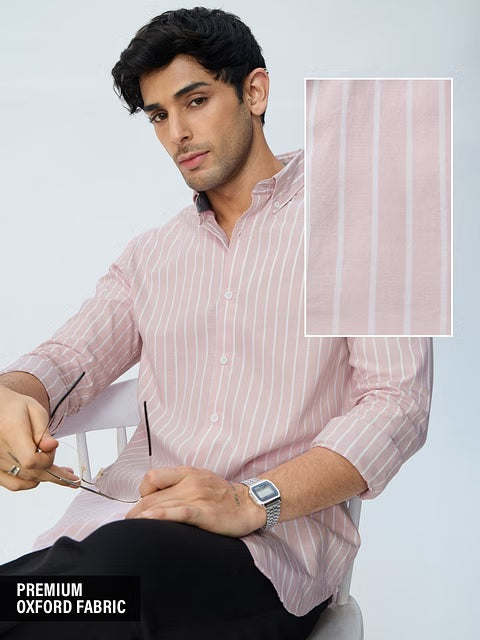 Oxford Stripes Pink Mirage Shirts