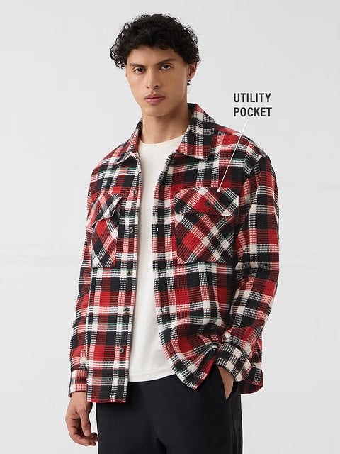 Plaid Volcano Men Shackets