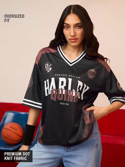 DC Harley Quinn Women Oversized Jerseys