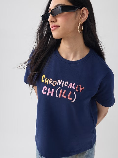 Chronically Chill Women Relaxed Fit T-Shirts