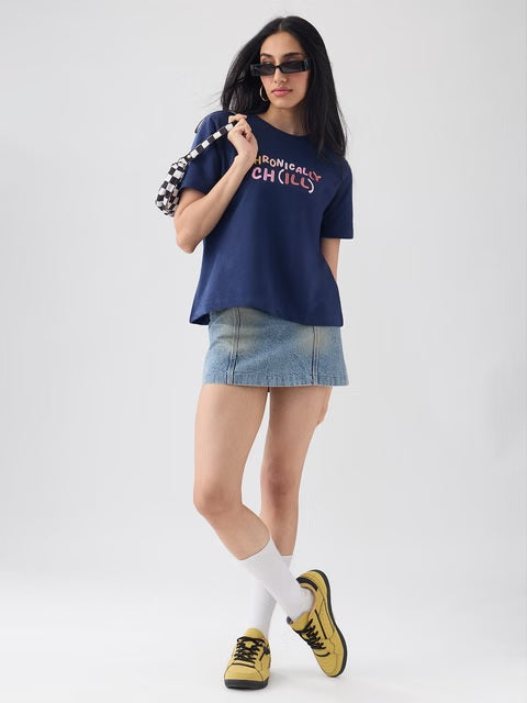 Chronically Chill Women Relaxed Fit T-Shirts