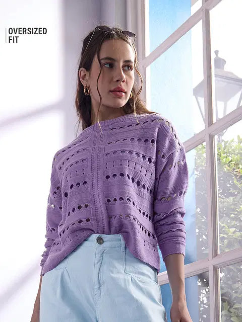 Periwinkle Women Oversized Sweaters