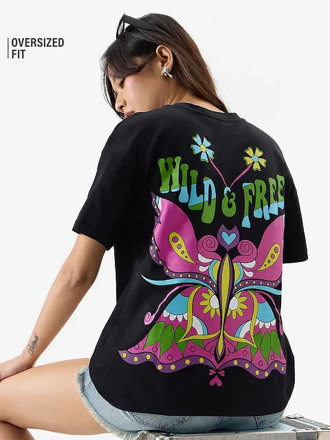 Wild & Free Women Oversized T-Shirts