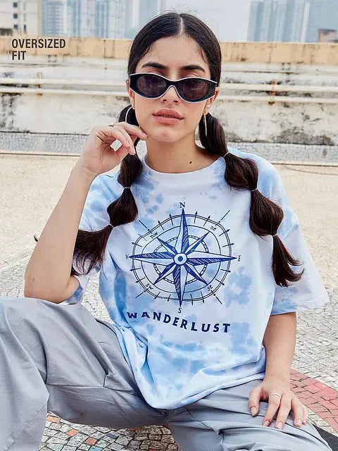 Wanderlusting Women Oversized T-Shirts