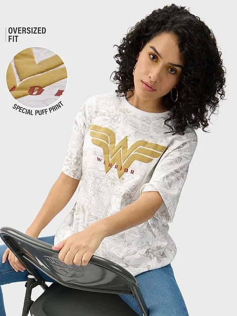 Wonder Woman Warrior Oversized T-Shirts