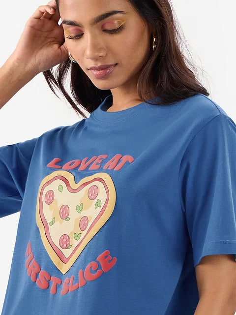 Pizza Love Women Relaxed Fit T-Shirts