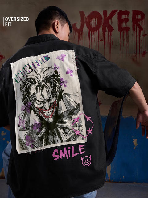 Joker Devil's Smile Oversized Shirts