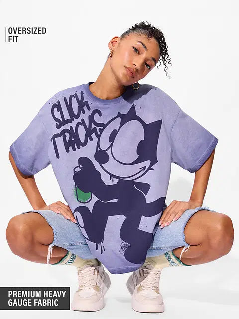 Slick Tricks Women Oversized T-Shirts