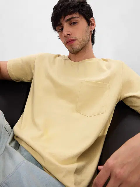 Solids Seashell Cream T-Shirts