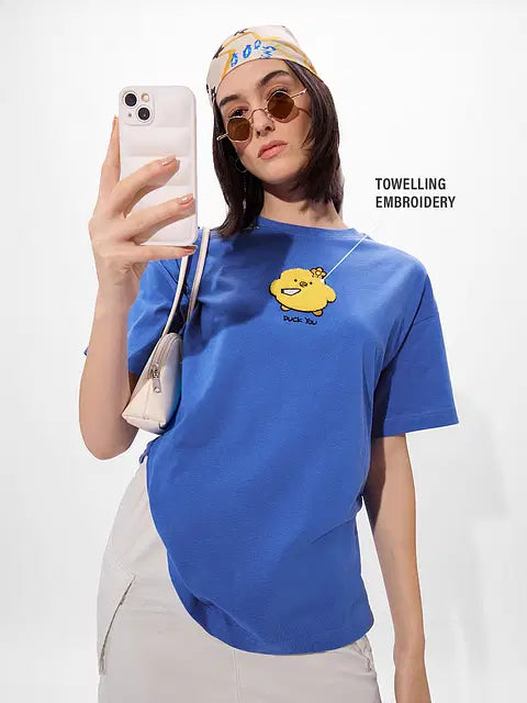 Duck You Women Oversized T-Shirts
