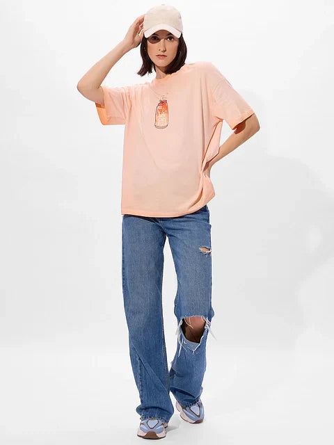 Hot Girl Fizz Women Oversized T-Shirts