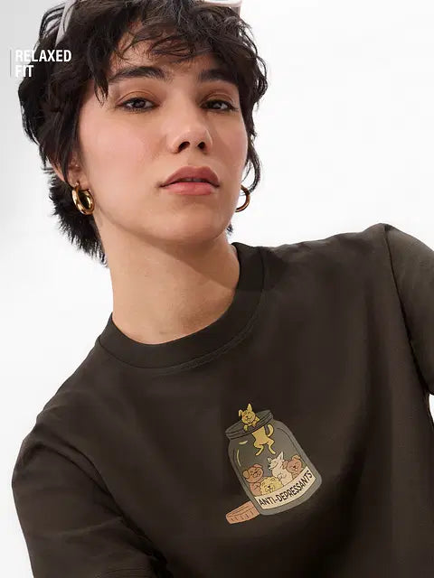 Anti-Depressant Women Relaxed Fit T-Shirts