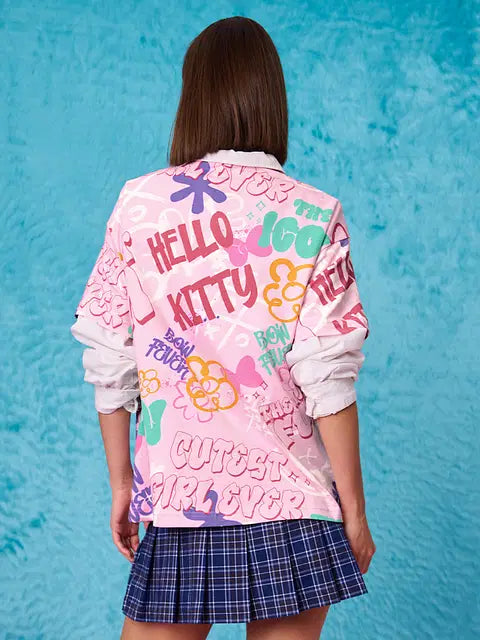 Hello Kitty The Most Fun Women Oversized T-Shirts