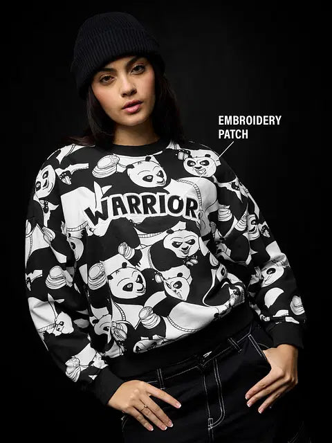 Warrior Women Oversized Sweatshirts