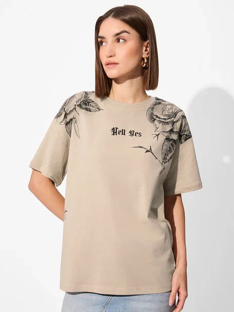 Hell Yes Women Oversized T-Shirts