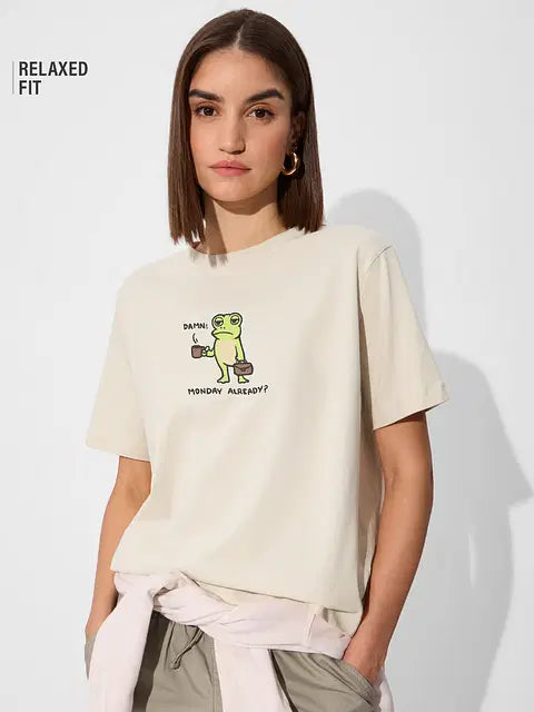 Monday Frog Women Relaxed Fit T-Shirts