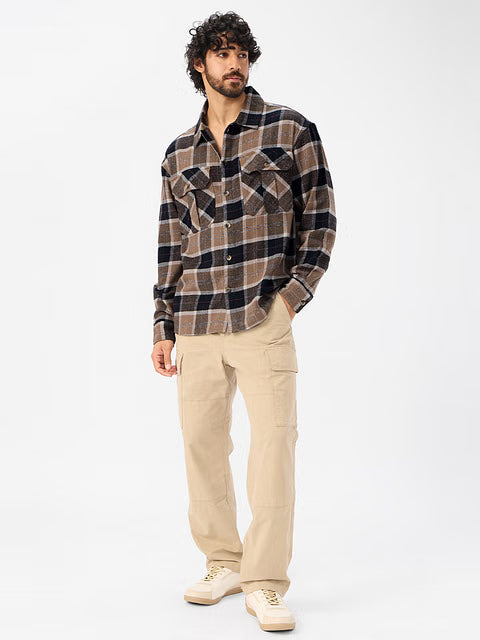 TSS Originals Russet Men Flannel Shackets