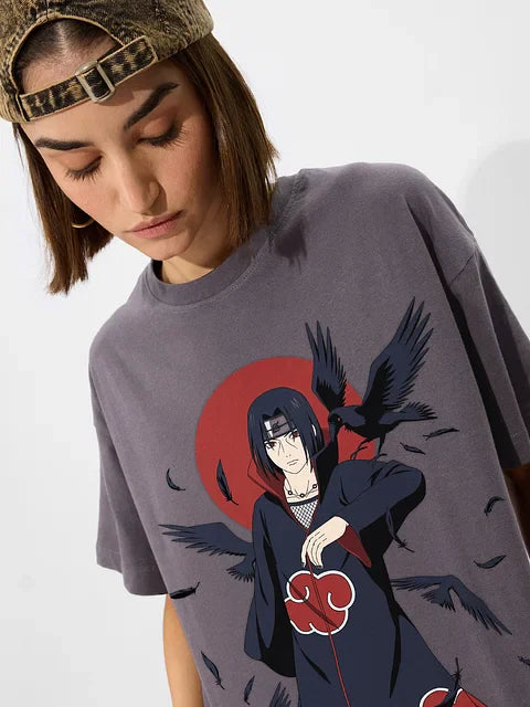 Naruto Itachi Women Oversized T-Shirts
