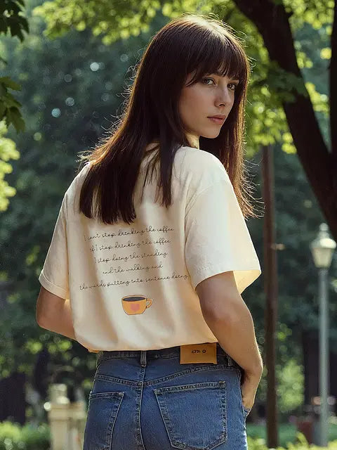 Coffee Cups Women Oversized T-Shirts