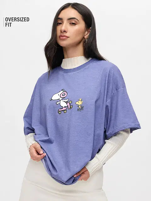 Peanuts Snoopy Women Oversized T-Shirts