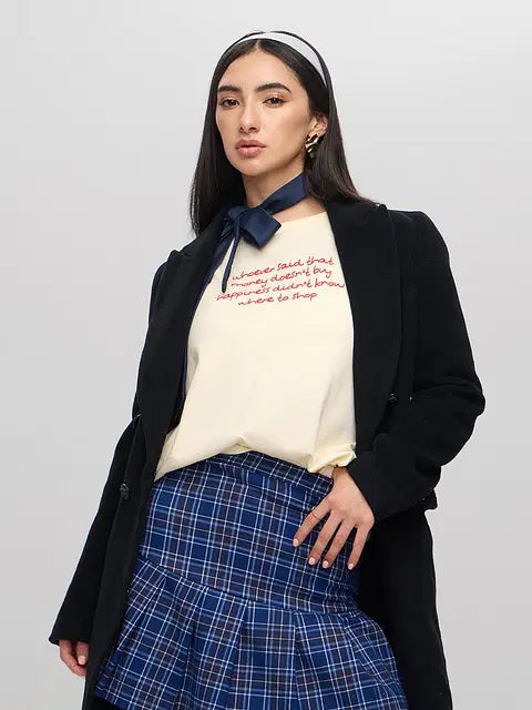 Gossip Girl Doodle Women Oversized T-Shirts