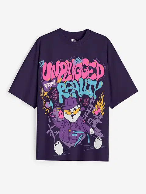 Unplugged From Reality Women Oversized T-Shirts