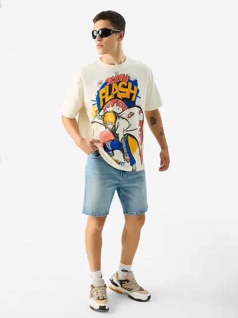 Naruto Yellow Flash Oversized T-Shirts