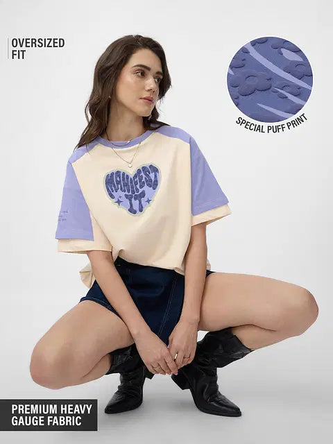 Manifest It Women Oversized T-Shirts