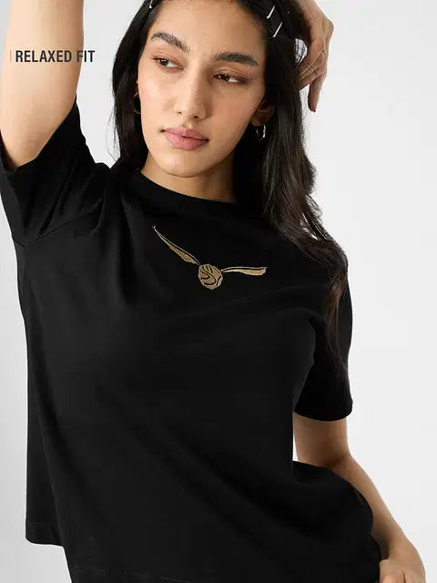 Golden Snitch Women Relaxed Fit T-Shirts