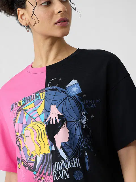 Both Worlds Women Oversized T-Shirts