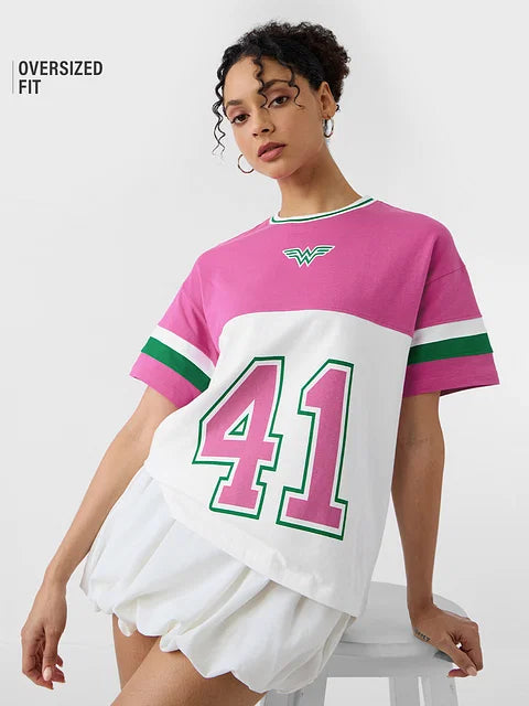 Wonder Woman Sports Club Oversized T-Shirts