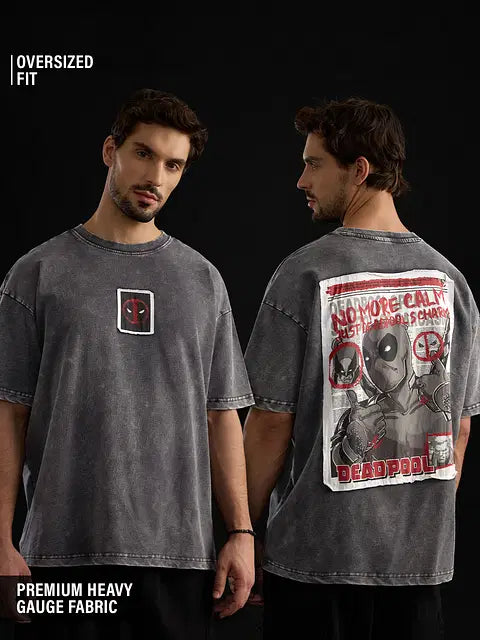 Deadpool No More Calm Oversized T-Shirts