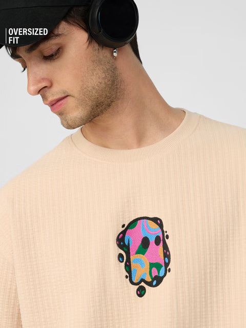 Textured T-shirt Mr. Souls Splatter Oversized T-Shirts