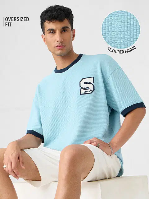 Powder Blue Oversized T-Shirts