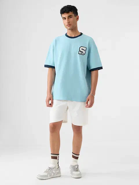 Powder Blue Oversized T-Shirts