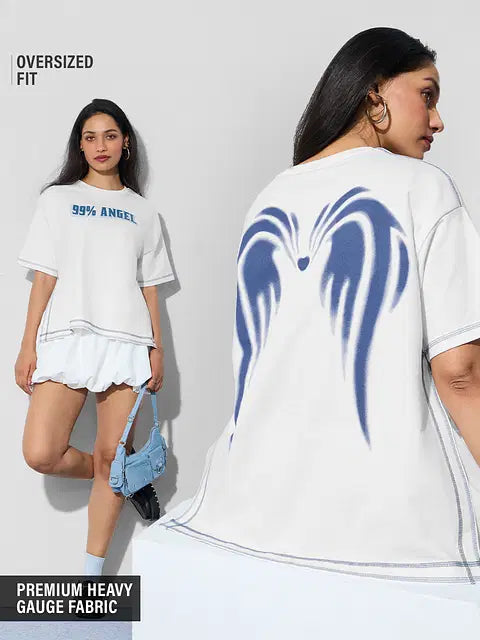 99% Angel Women Oversized T-Shirts