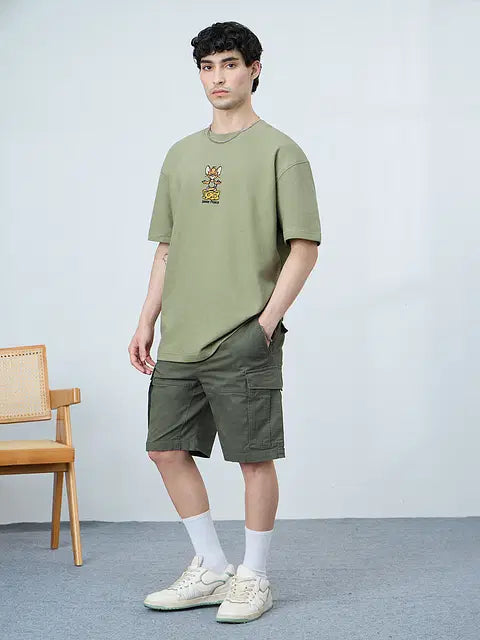 Tom & Jerry Inner Peace Oversized T-Shirts