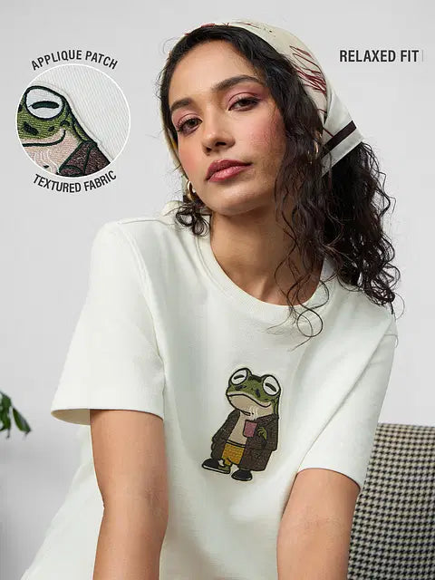 Chill Frog Women Relaxed Fit T-Shirts