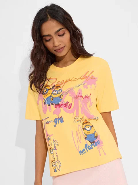 Minions Notorious Women Relaxed Fit T-Shirts