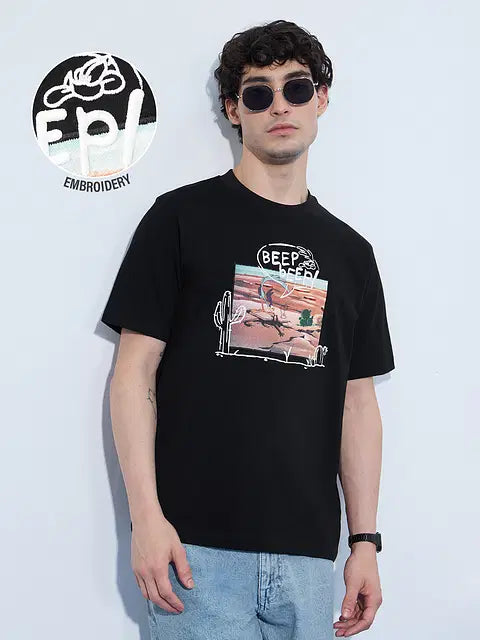 Looney Tunes Beep Beep Men Relaxed Fit T-Shirts