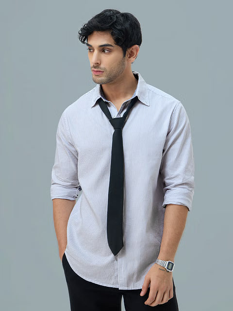 Oxford Stripes Ice Blue Shirts