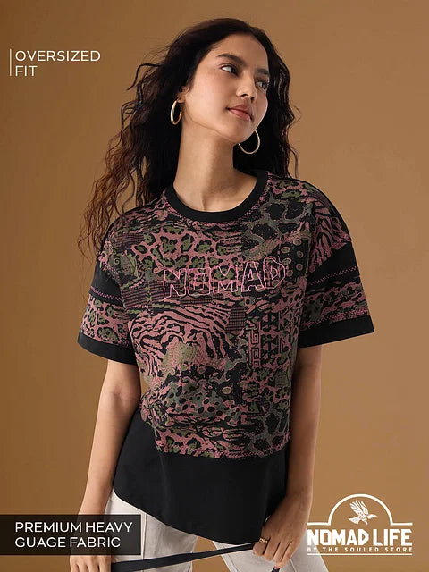 Nomad Primal Tribe Women Oversized T-Shirts