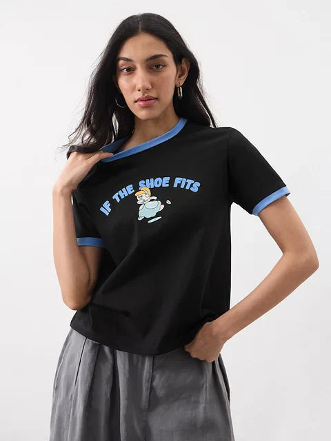 Disney If The Shoe Fits Women Relaxed Fit T-Shirts
