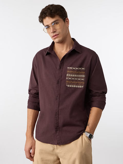 Aham Bramhasmi Cotton Linen Shirts