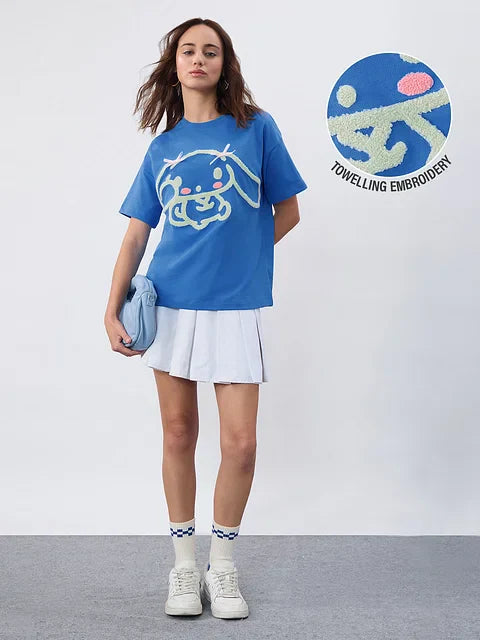 Hello Kitty Cinnamoroll Women Oversized T-Shirts