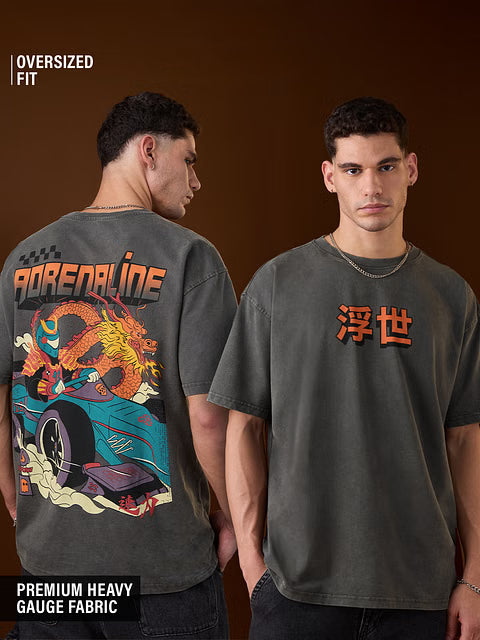 Ukiyo Adrenaline Oversized T-Shirts